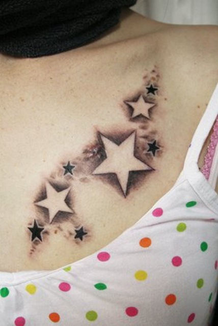 star tattoo for sexy girls This is another star tattoo design