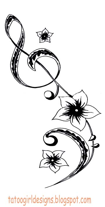 Flowers feminine tattoo designs a pretty girl tattooed