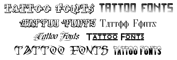 natural tattoo fonts collection