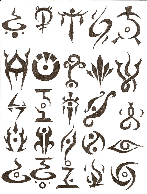  Oke below ont the picture are symbols tattoo collection