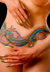 japanese woman dragon tattoo