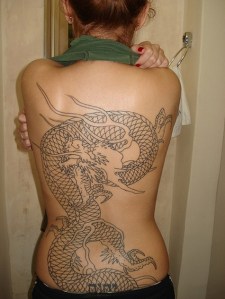 pretty woman dragon tattoo
