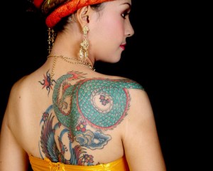 pretty girl dragon tattoo