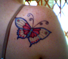 butterfly tattoo back body girl new design