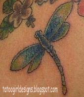 dragonfly tattoo picture blue soft