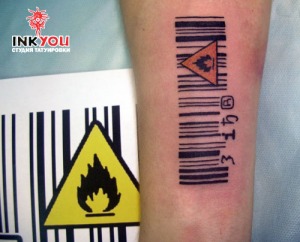 hand barcode tattoo designs